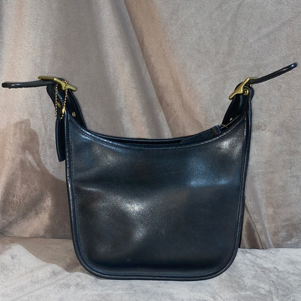 Coach Janice 9950 Black Leather Shoulder Bag - Picture 1 of 13